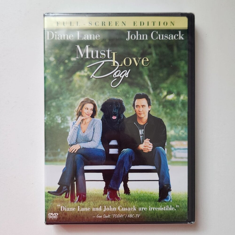 Must Love Dogs (Full Screen DVD, 2005) Diane Lane, John Cusack, Sealed!